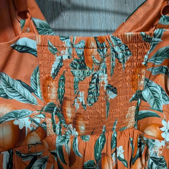 NEW Torrid Retro Chic Orange Blossom Dress Sz 0 NWOT 0X 12 14 L XL - Picture 8 of 10